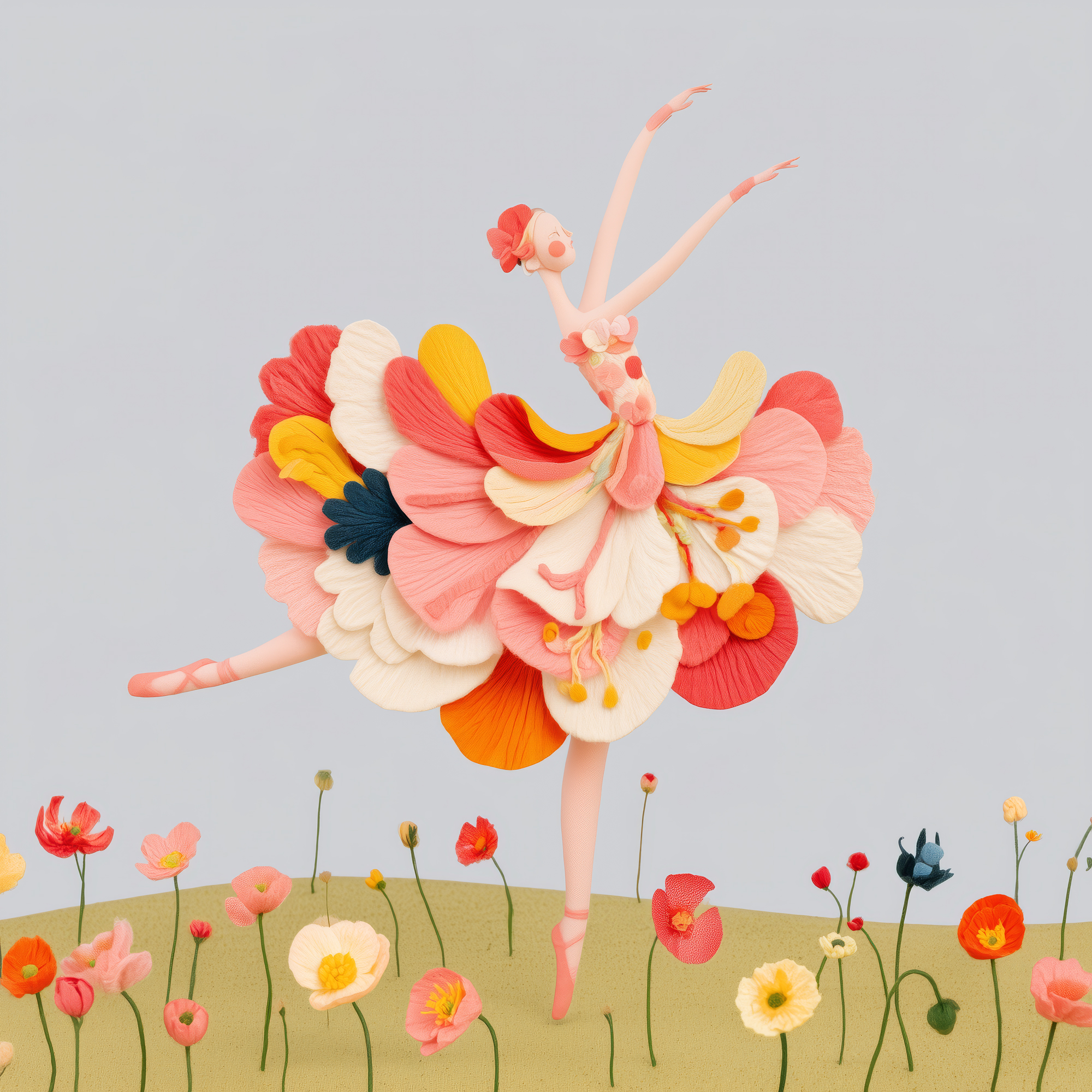 Ballerina in a Field IV