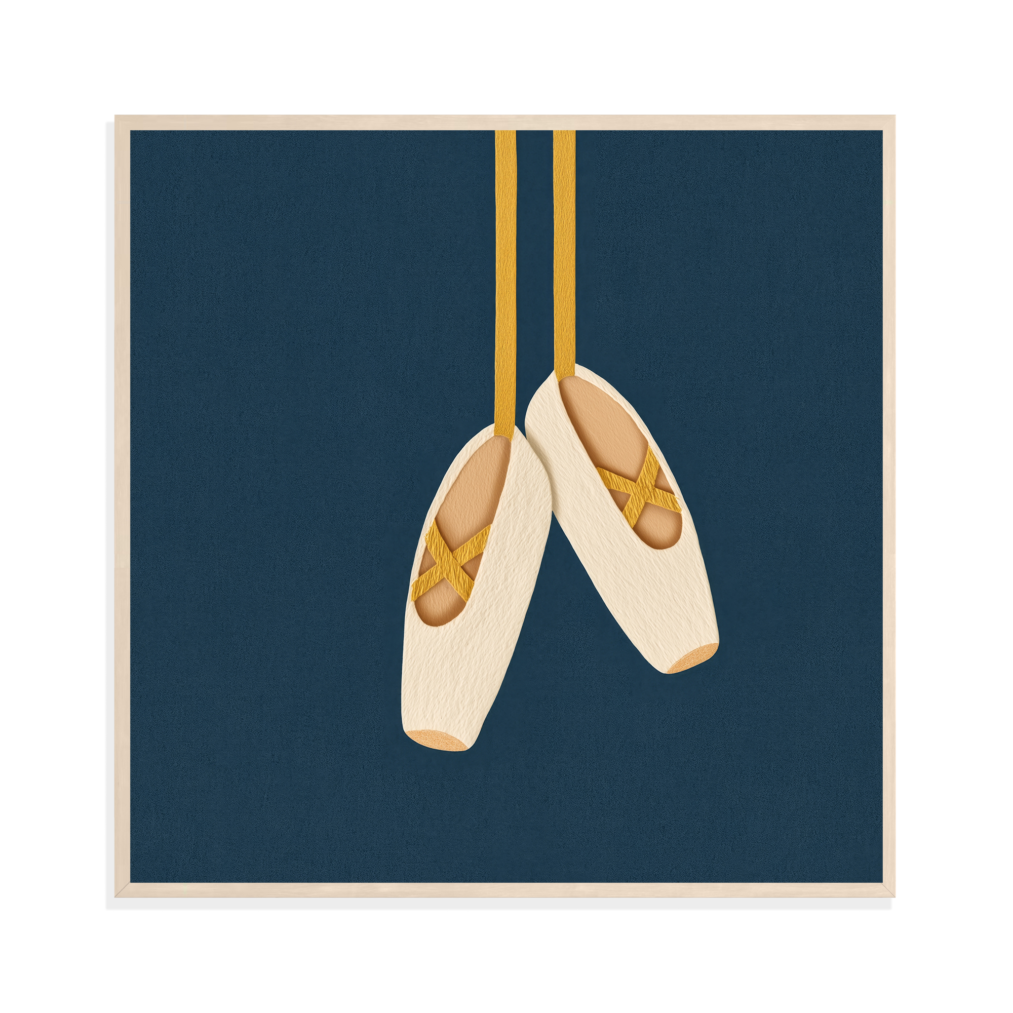 Ballet Pointe Shoes, framed