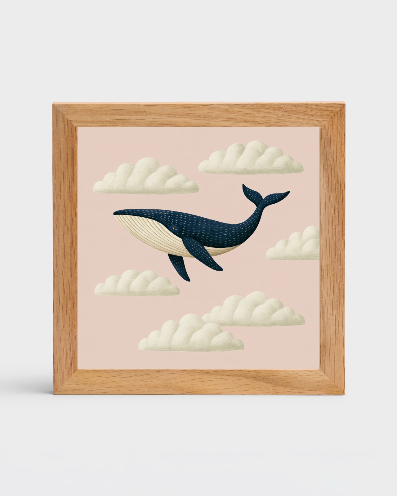 Cloud Drifter, 6×6 framed
