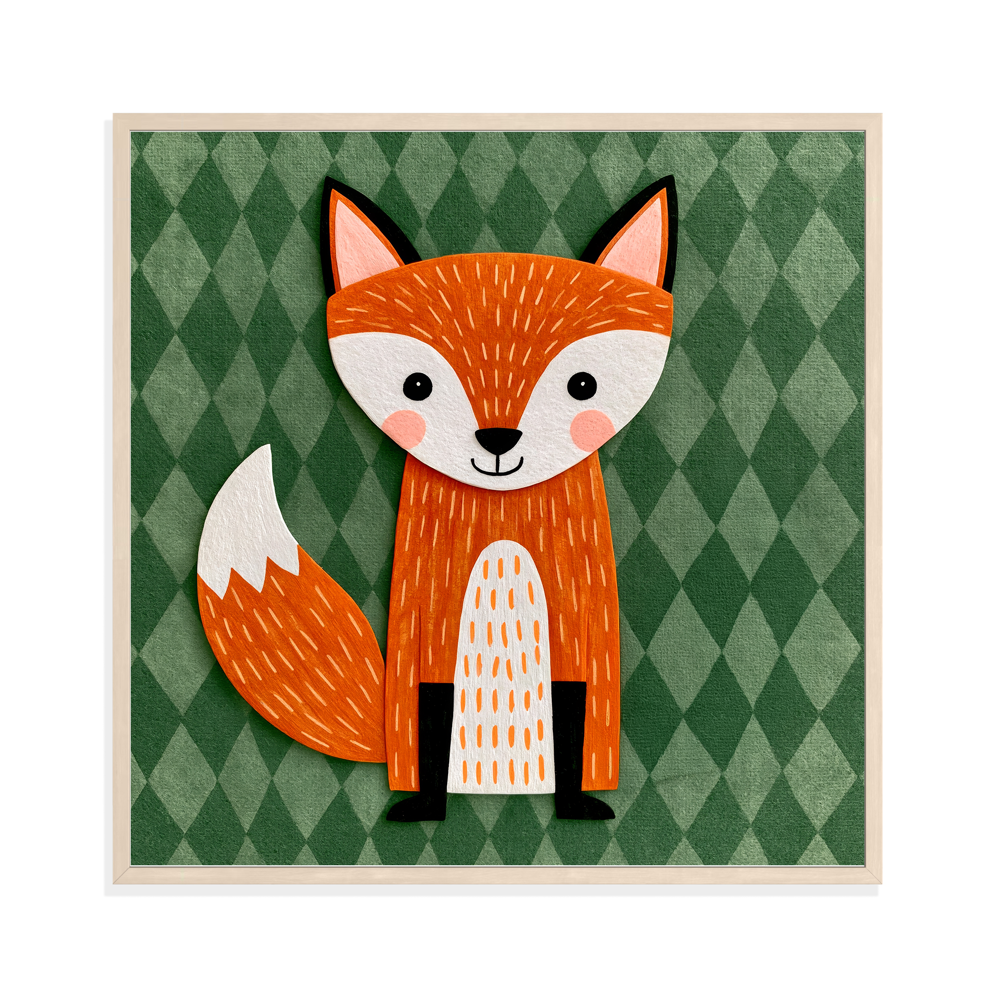 Fox, framed