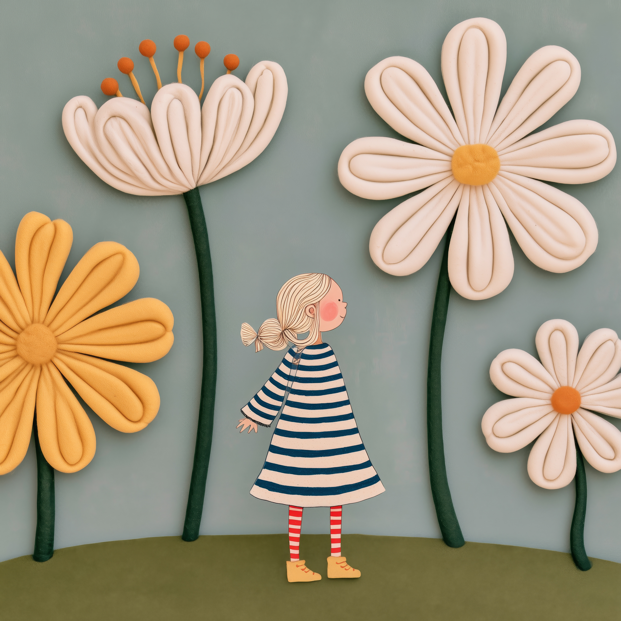 Girl in a Garden VI