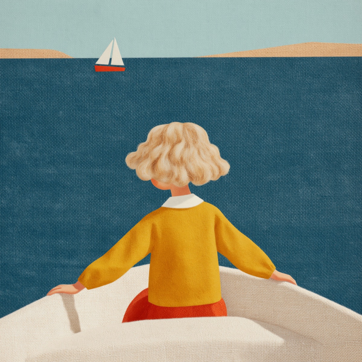 Girl on a Boat