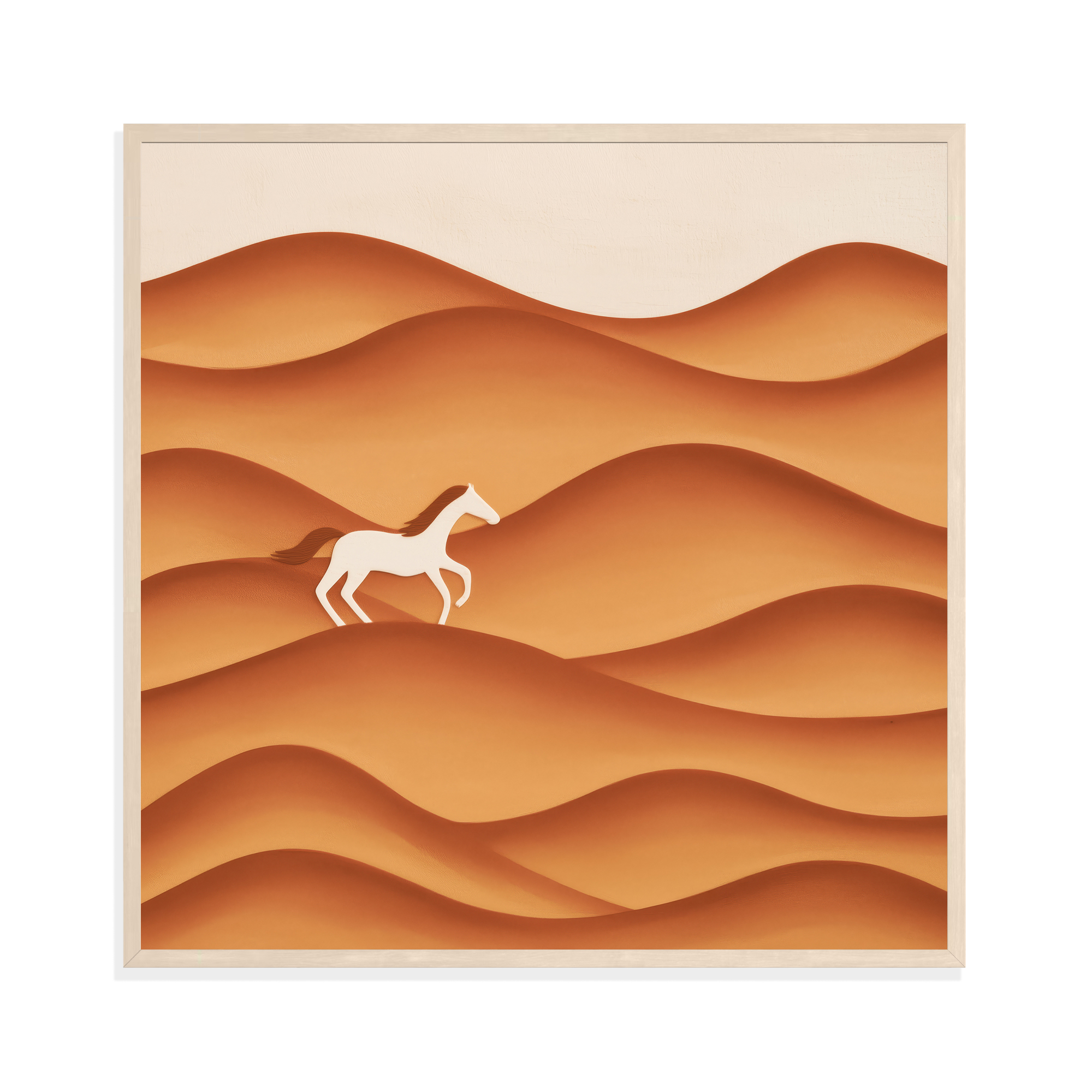 Horse in the Desert I, framed