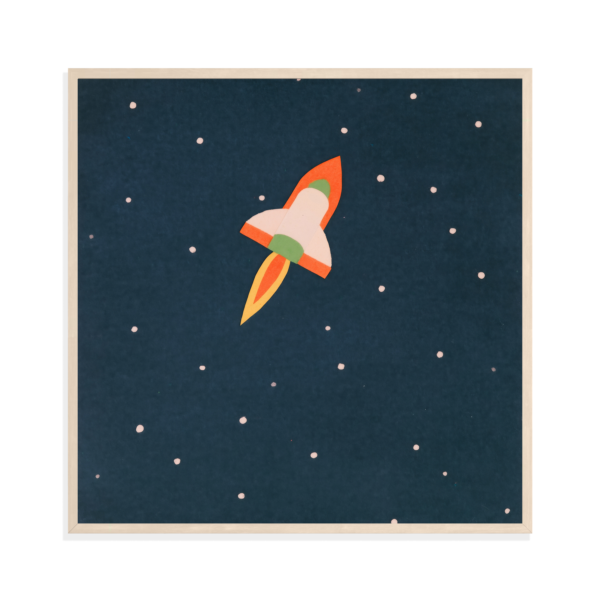 Rocket Ship, framed