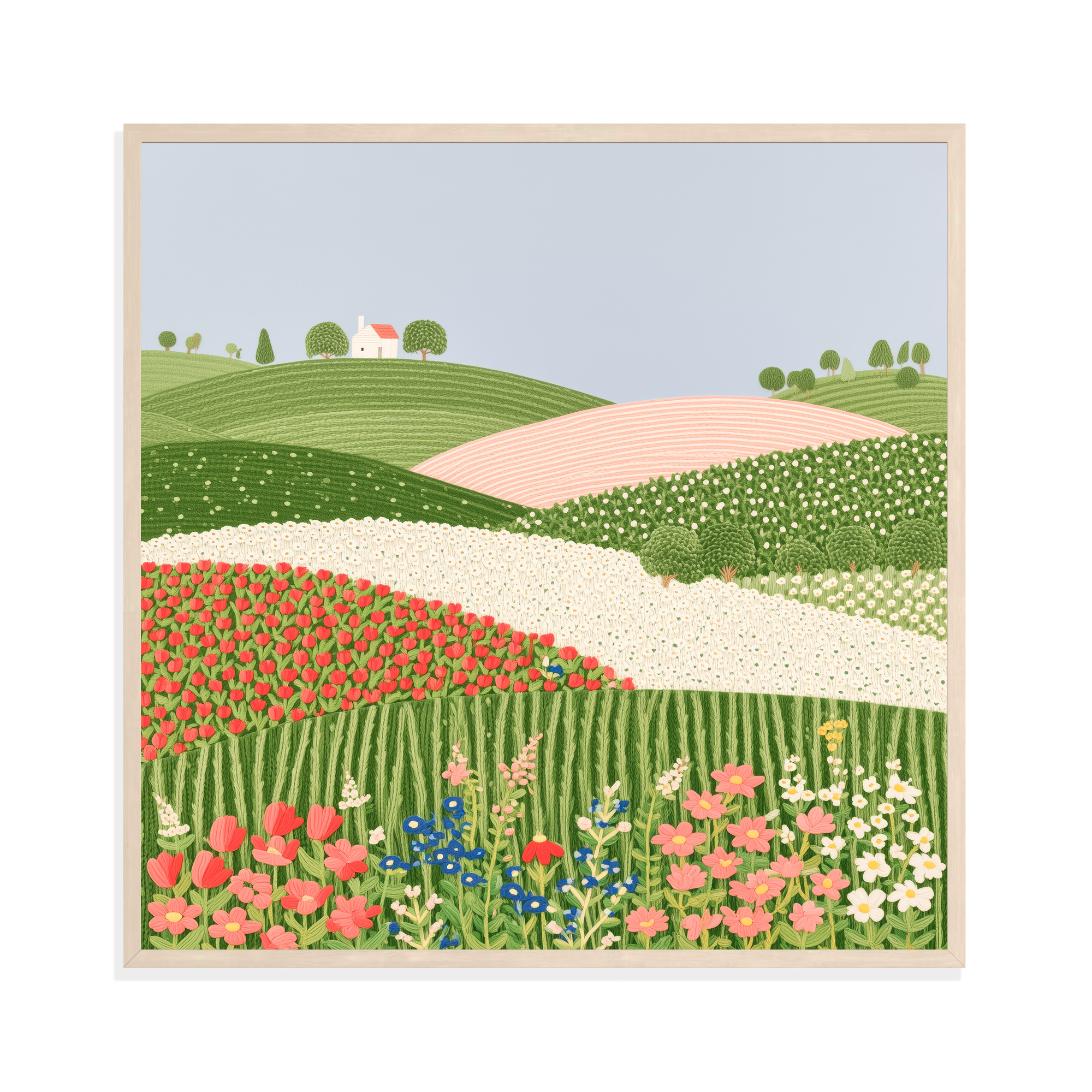 Rolling Hills, framed